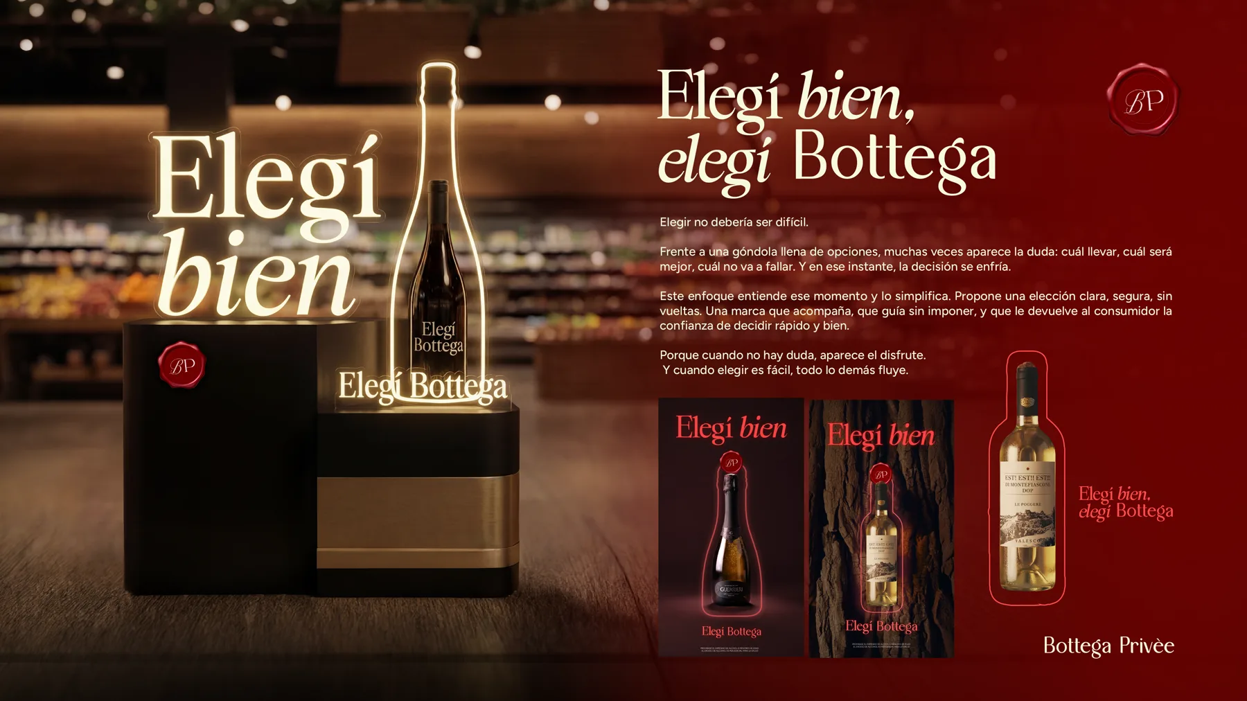 Bottega Privée, KV retail «Elegí bien, elegí Bottega»
