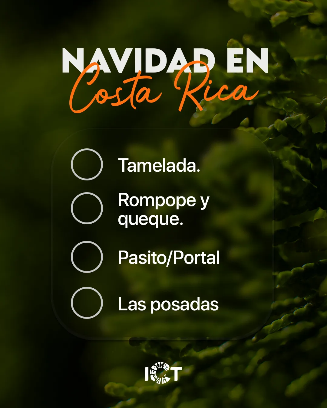 Instituto Costarricense de Turismo, Navidad en Costa Rica