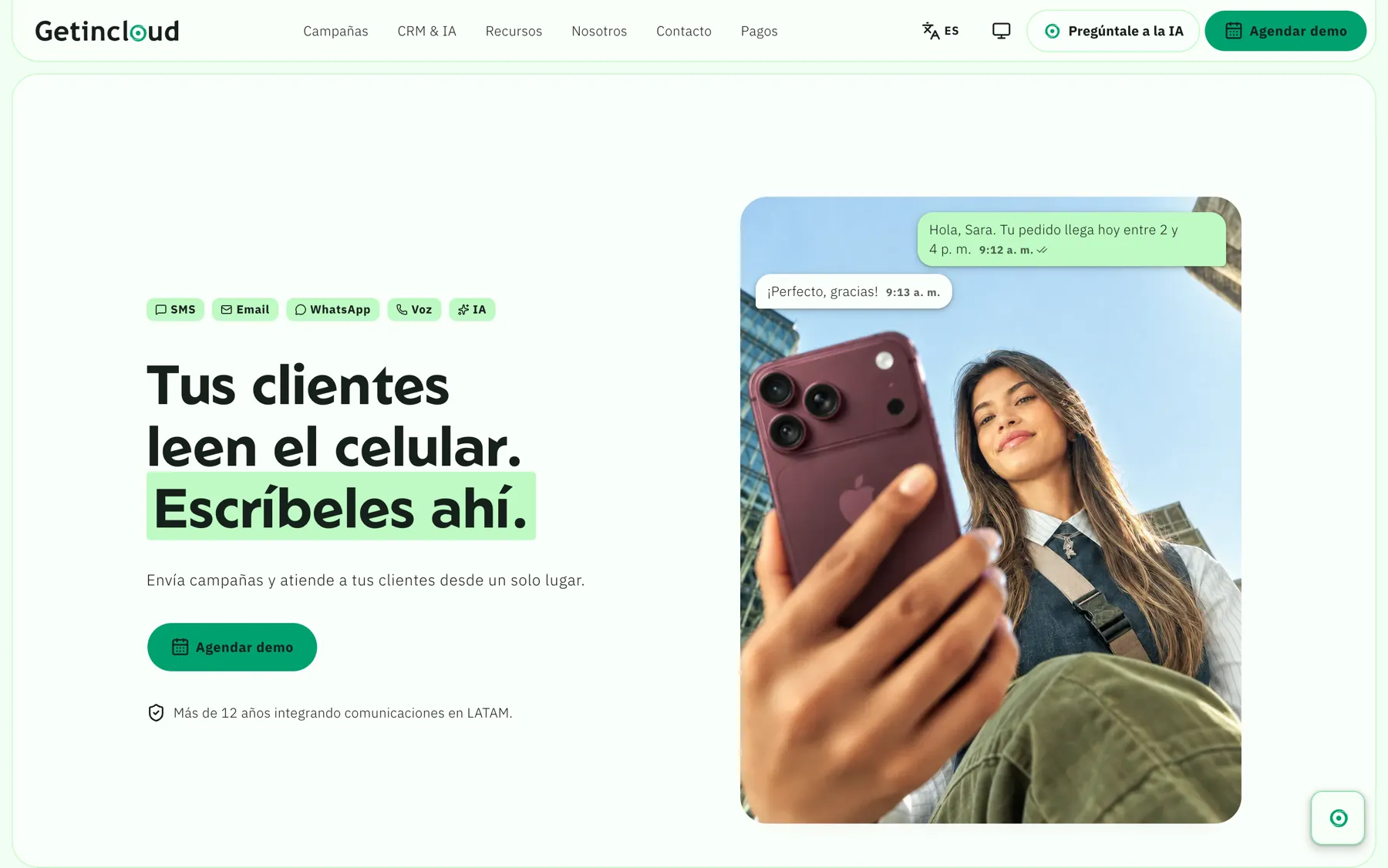 Sitio de Getincloud