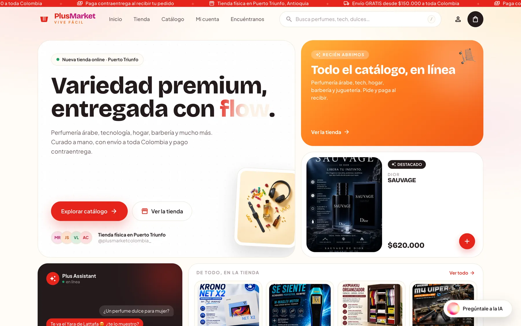Tienda en línea de Plus Market